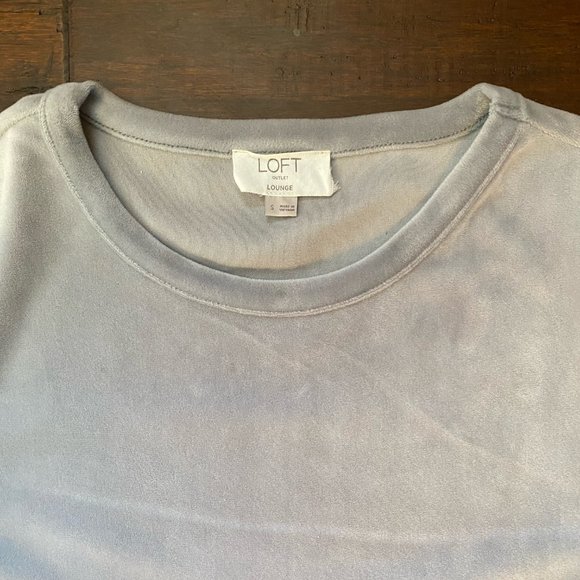 LOFT Gray Velvet Swing Dress - Picture 4 of 5